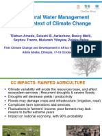 Agricultural Water Management in The Context of Climate Change