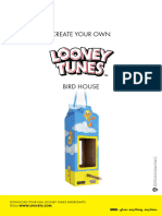 UHU - Back To School - PAPERCRAFTS - Looney Tunes Bird House - A4