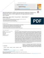 Thermal Performance Analysis and Experimental Verification of Lithium-Ion