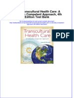 Full Download 2013 Transcultural Health Care: A Culturally Competent Approach, 4th Edition Test Bank File PDF Free All Chapter