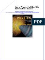 Full Download Fundamentals of Physics Halliday 10th Edition Solutions Manual File PDF Free All Chapter