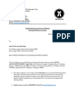 Legal Notice For Recovery of Money Through RPAD & Courier: Saturday, 20 January 2024, Hyderabad