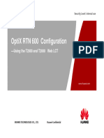 OptiX RTN 600 Configuration-Using T2000 and T2000 Web LCT