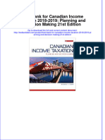 Full Download Test Bank For Canadian Income Taxation 2018-2019: Planning and Decision Making 21st Edition File PDF Free All Chapter