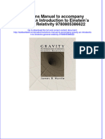 Full Download Solutions Manual To Accompany Gravity: An Introduction To Einstein's General Relativity 9780805386622 File PDF Free All Chapter