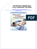 Full Download Maternity and Women's Health Care 10th Edition by Lowdermilk Test Bank File PDF All Chapter On 2024