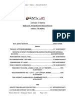 18.3. Basil Criticos V Attorney General & 8 Others & 4 Others (2012) EKLR