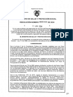 Ministerio de Salud Y Protección Social Resolución Número DE 2024