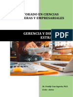 Gerencia Y Dirección Estratégica: Doctorado en Ciencias Financieras Y Empresariales