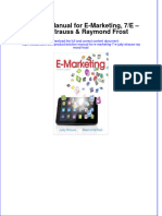 Full Download Solution Manual For E-Marketing, 7/E - Judy Strauss &amp Raymond Frost File PDF All Chapter On 2024