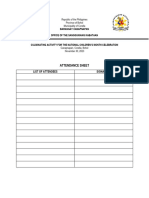 SK Activities Attendance Sheet