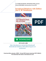 Full Download (Ebook PDF) International Relations 12th Edition by Jon C. W. Pevehouse PDF