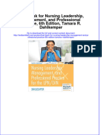 Full Download Test Bank For Nursing Leadership, Management, and Professional Practice, 6th Edition, Tamara R. Dahlkemper File PDF Free All Chapter