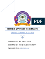 E-Contract Term Paper Ilc-401