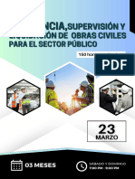 Brochure Residencia, Supervisión y Liquidación de Obras Civiles para El Sector Público 23 de Marzo