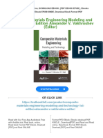 Composite Materials Engineering Modeling and Technology 1st Edition Alexander V. Vakhrushev (Editor) 2024 Scribd Download