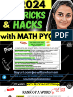 Jee Main 2024 - Important Tricks & Pyqs