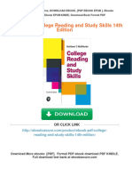 Get (Ebook PDF) College Reading and Study Skills 14th Edition Free All Chapters