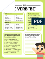 The Verb Be (Am, Is, Are) Grammar Worksheet