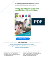 P.O.W.E.R. Learning: Foundations of Student Success Second Edition. Edition Feldman Download PDF