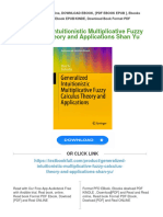 PDF Generalized Intuitionistic Multiplicative Fuzzy Calculus Theory and Applications Shan Yu Download