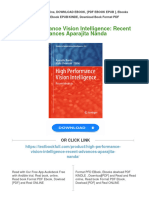 PDF High Performance Vision Intelligence: Recent Advances Aparajita Nanda Download