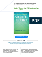 An Invitation To Model Theory 1st Edition Jonathan Kirby All Chapter Instant Download