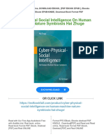 PDF Cyber Physical Social Intelligence On Human Machine Nature Symbiosis Hai Zhuge Download