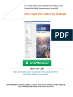 Get (Original PDF) Intro Stats 5th Edition by Richard Free All Chapters