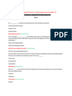 All Practice Assignment MCQ-Accounting For Decision Making (Unit 1-5)