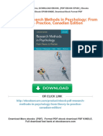 (Ebook PDF) Research Methods in Psychology: From Theory To Practice, Canadian Edition Online Ebook Textbook Full Chapter PDF