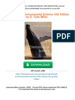 Get (Original PDF) Environmental Science 16th Edition by G. Tyler Miller Free All Chapters