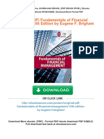 Get (Original PDF) Fundamentals of Financial Management 15th Edition by Eugene F. Brigham Free All Chapters