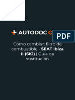 Cómo Cambiar - Filtro de Combustible - SEAT Ibiza II (6K1) - Guía de Sustitución