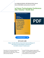 PDF Proceedings of The Future Technologies Conference (FTC) 2020, Volume 1 Kohei Arai Download