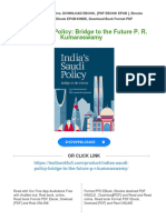 Get India's Saudi Policy: Bridge To The Future P. R. Kumaraswamy Free All Chapters