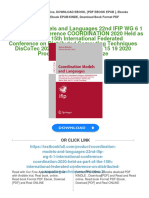 PDF Coordination Models and Languages 22nd IFIP WG 6 1 International Conference COORDINATION 2020 Held as Part of the 15th International Federated Conference on Distributed Computing Techniques DisCoTec 2020 Valletta Malta June 15 19 2020 Proceedings Simon Bliudze download