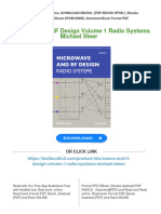 Microwave and RF Design Volume 1 Radio Systems Michael Steer Download PDF