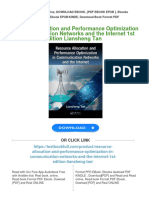 (PDF Download) Resource Allocation and Performance Optimization in Communication Networks and The Internet 1st Edition Liansheng Tan Fulll Chapter