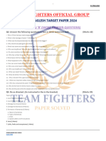 X-English - Target Paper 2024 - Team Fighters