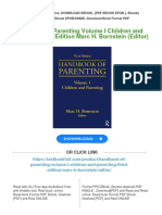 Handbook of Parenting Volume I Children and Parenting Third Edition Marc H. Bornstein (Editor) 2024 Scribd Download