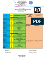 Grade 2 Limited Face To Face Class Program SY 2021-2022 Daily