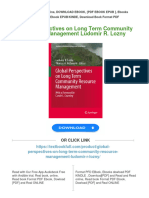 Global Perspectives On Long Term Community Resource Management Ludomir R. Lozny Download PDF