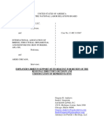 Portillo's Request For Review To The NLRB