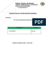 Guia de Actividades Unidad 4 Teoría Microeconómica Abril - Agosto 2024