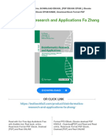 Full Download Bioinformatics Research and Applications Fa Zhang PDF