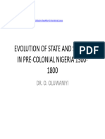 State, Society and Administration in Precolonial Nigeria