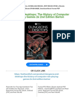 Dungeons and Desktops: The History of Computer Role-Playing Games 2e 2nd Edition Barton Download PDF