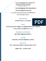 Investigación Sobre Las Herramientas Pareto, Causa Efecto Ishikawa, A.A.