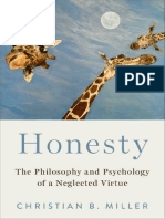 Honesty The Philosophy and Psychology of A Neglected Virtue (Christian B. Miller)